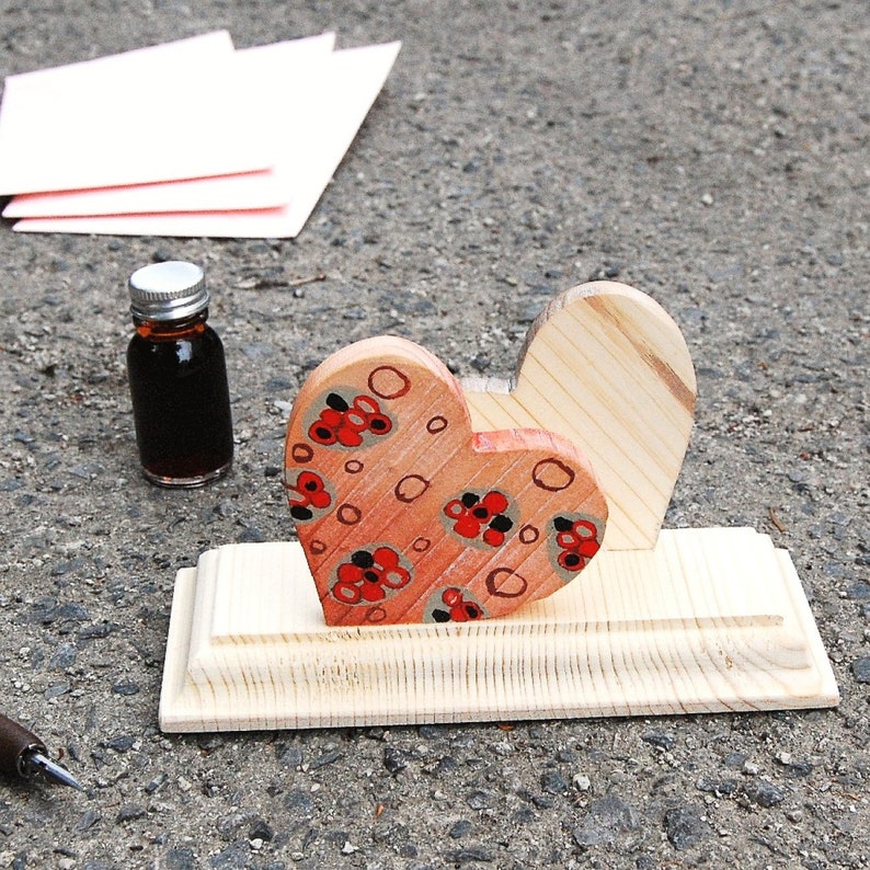 Luxury Wooden Envelope Holder Heart Unique Gifts for Women Etsy