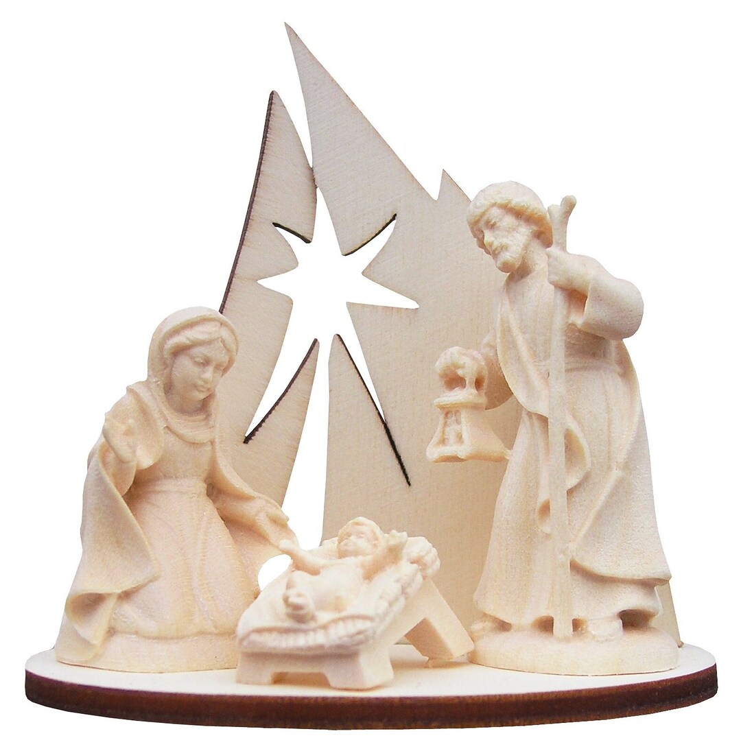 Holy Family With Morning Star Stable Small Holy Family With - Etsy