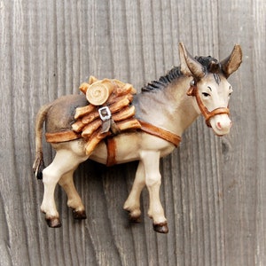 Nativity Animals - Donkey with Luggage - Baroque Nativity Animals –Donkey with Luggage for Nativity Scene set,Life Size Nativity