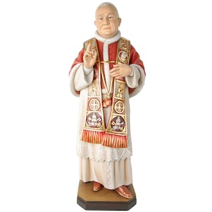 Saint John XXIII Wooden statue, Religious Statues, Catolic Statues, Church supplies, Catholic supplies, Original gifts, Saint statues