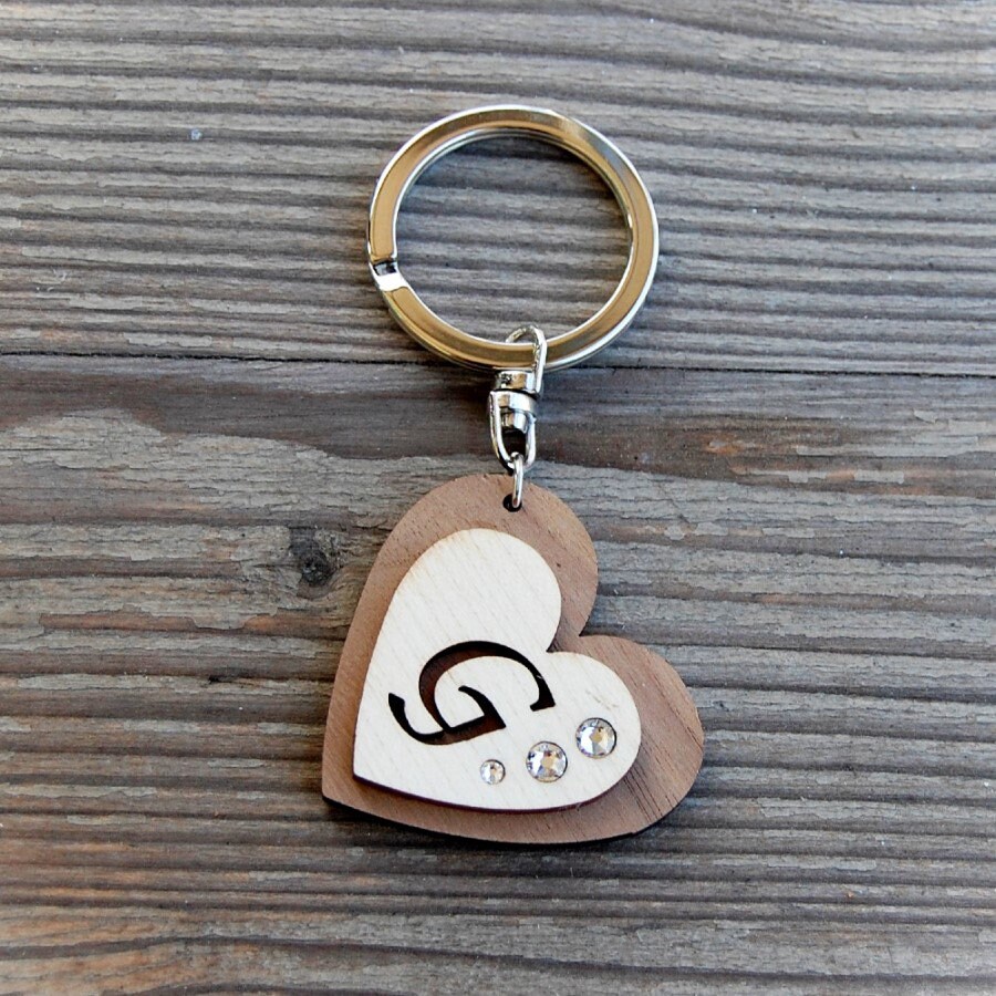 Wooden Alphabet Keyrings Unique Gifts for Women,men, Children - Etsy