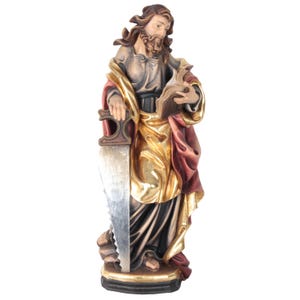 Saint Simon Wooden statue, Religious Statues, Catolic Statues, Church supplies, Catholic supplies, Original gifts, Saint statues