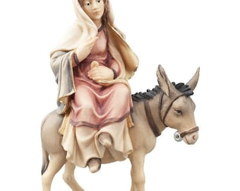 Belén de la Huida a Egipto – Madera pintada a mano, regalo religioso