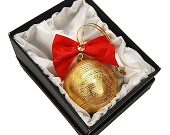 Adorno navideño decorativo de lujo dorado
