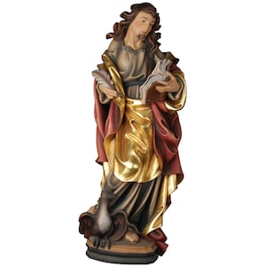 Saint John Wooden statue, Religious Statues, Catolic Statues, Church supplies, Catholic supplies, Original gifts, Saint statues