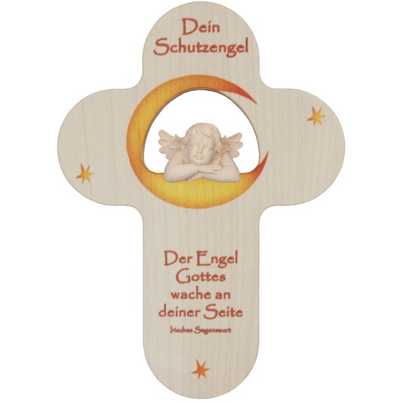 Childrens Cross With Angel and Irish Blessing Religious Gifts
