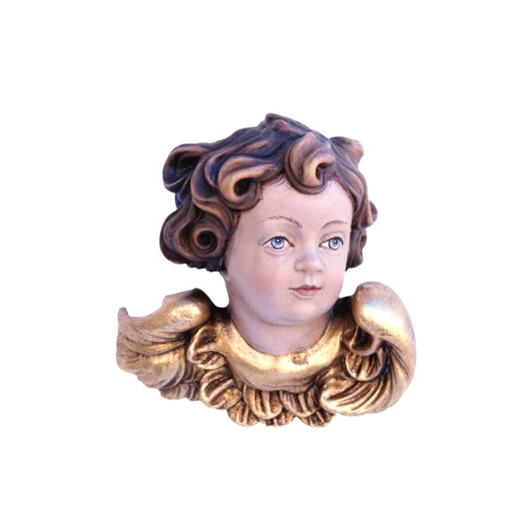 Angel Left Facing Wooden Figurine Ornament Decoration Church Etsy