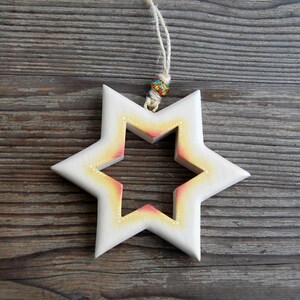 Abend Holzstern mit Kristall Abend Holzstern, Weihnachtsdekoration, Weihnachtsgeschenke, Einzigartige Geschenke, Holzstern mit Kristall