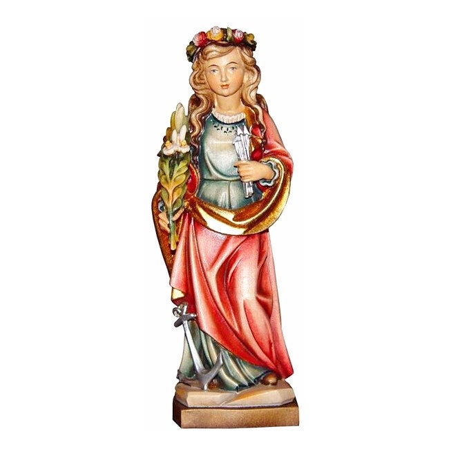 Saint Philomena Wooden Statue, Life Size Religious Statues, Religious Catholic Christian Gifts, Church Supplies