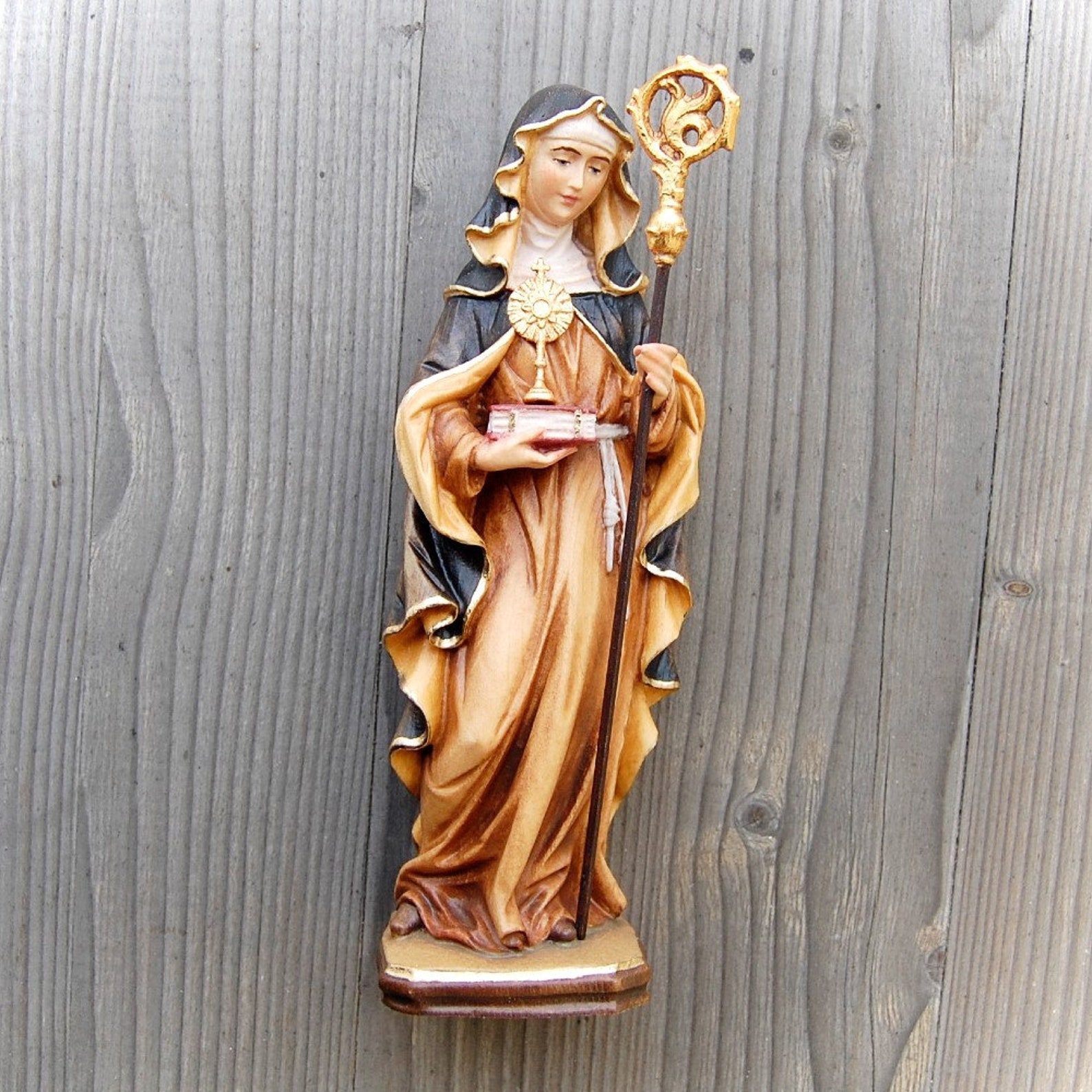 Saint Nuns wooden statues Life size religious sacred statues Etsy