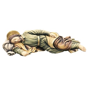Saint Joseph sleeping wooden statue Religious Catholic decorations, Religious gifts, Church supplies, Saint Joseph, Wooden statue, Wooden