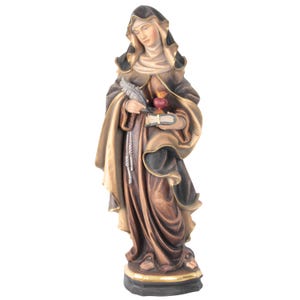 Jubilé de Sainte Thérèse d'Avila 2025, Statue en bois, Statues religieuses, Statues catholiques, Fournitures d'église, Fournitures catholiques, Original