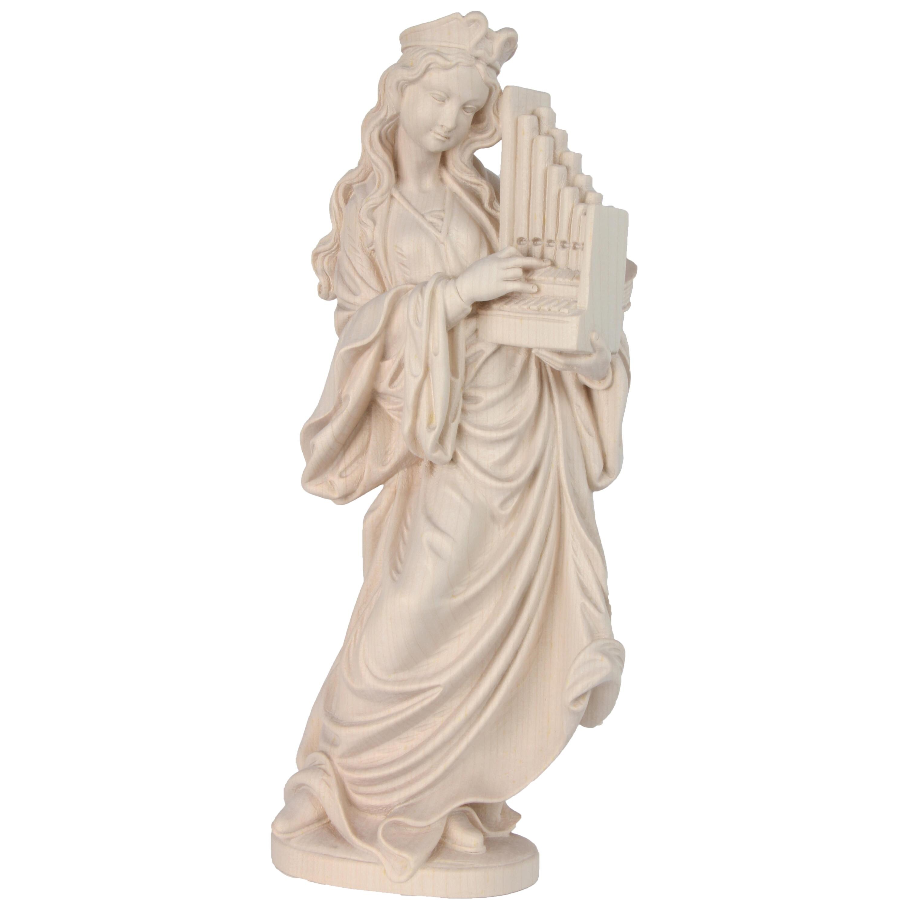 Hand-painted Saint Cecilia Statue, Maple Wood Religious Decor - Etsy