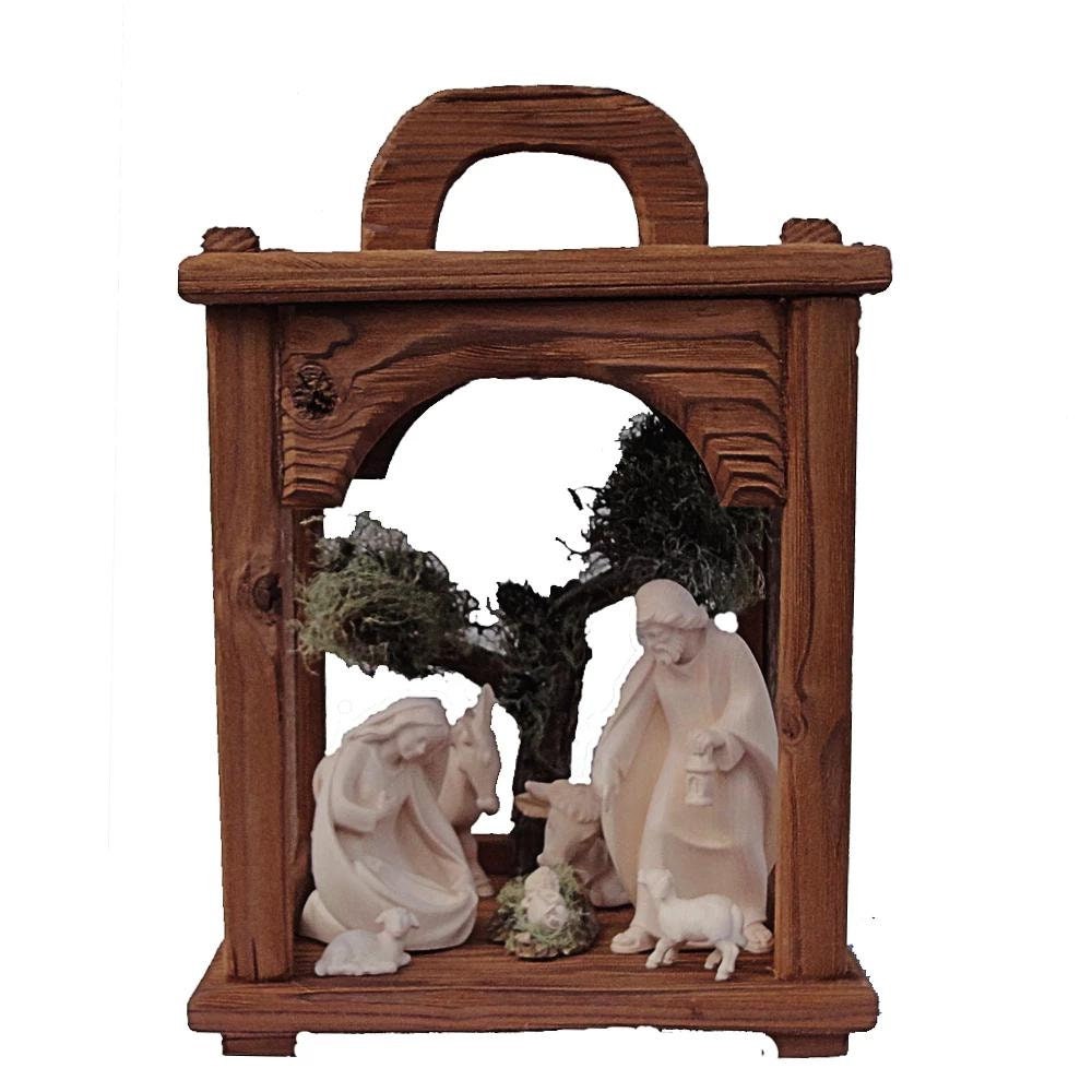 Nativity Scene Wooden Lantern Christmas Lantern Church Etsy