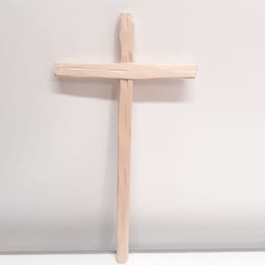 Straight wooden wall cross - Wooden Decor, Wooden Cross, Religious Catholic Cross, Religious Catholic Decoration, Church Supplies, Wall