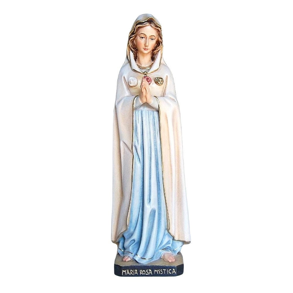 Mystic Rose Wooden Statue ornament decoration,Virgin Mary statue, Life size Saint Sacred statues, Religious Catholic Christian gifts
