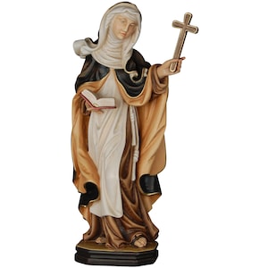 Saint Catherine Troiani Wooden statue, Religious Statues, Catolic Statues, Church supplies, Catholic supplies, Original gifts, Saint statues
