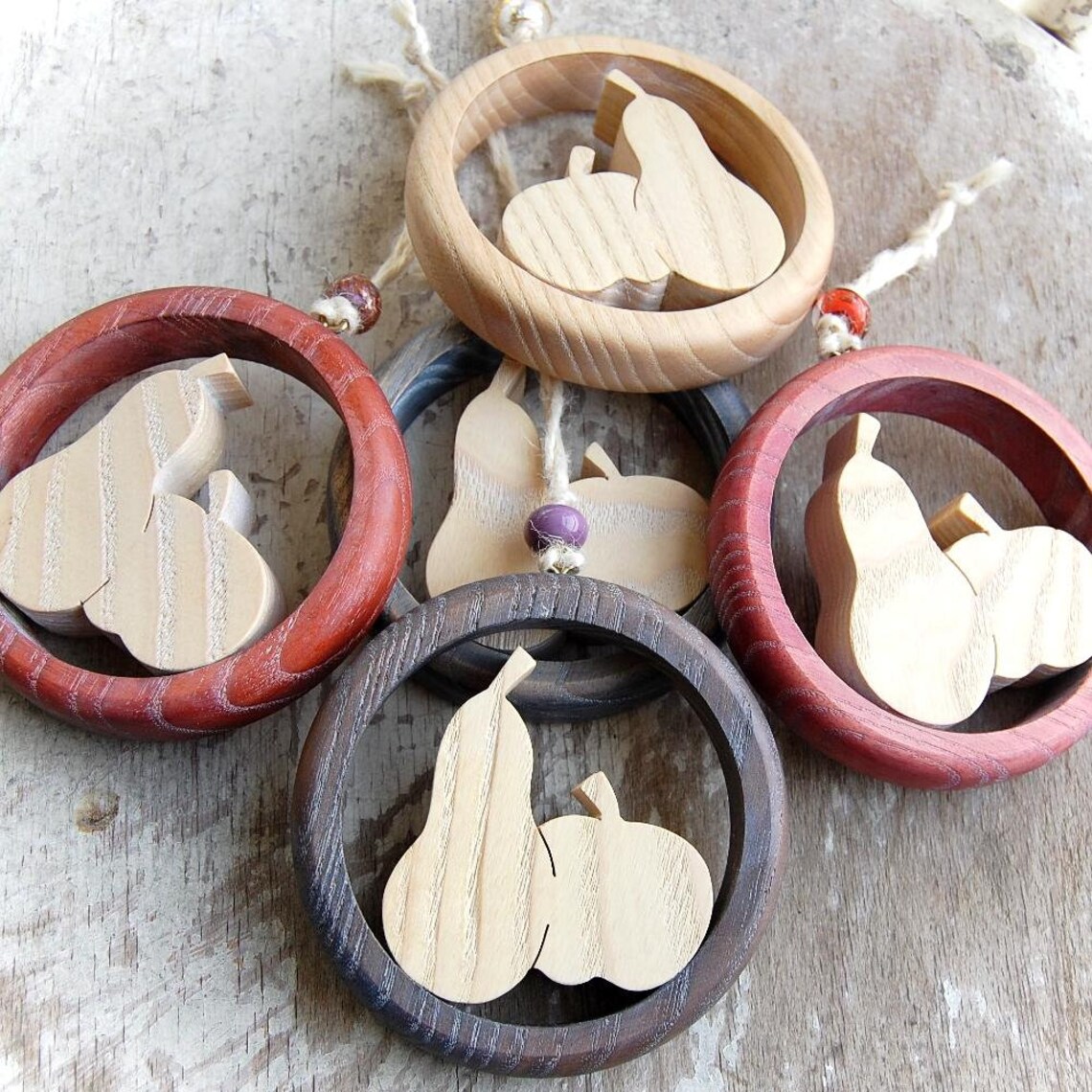 Wooden Fruit Home Decoration Etsy