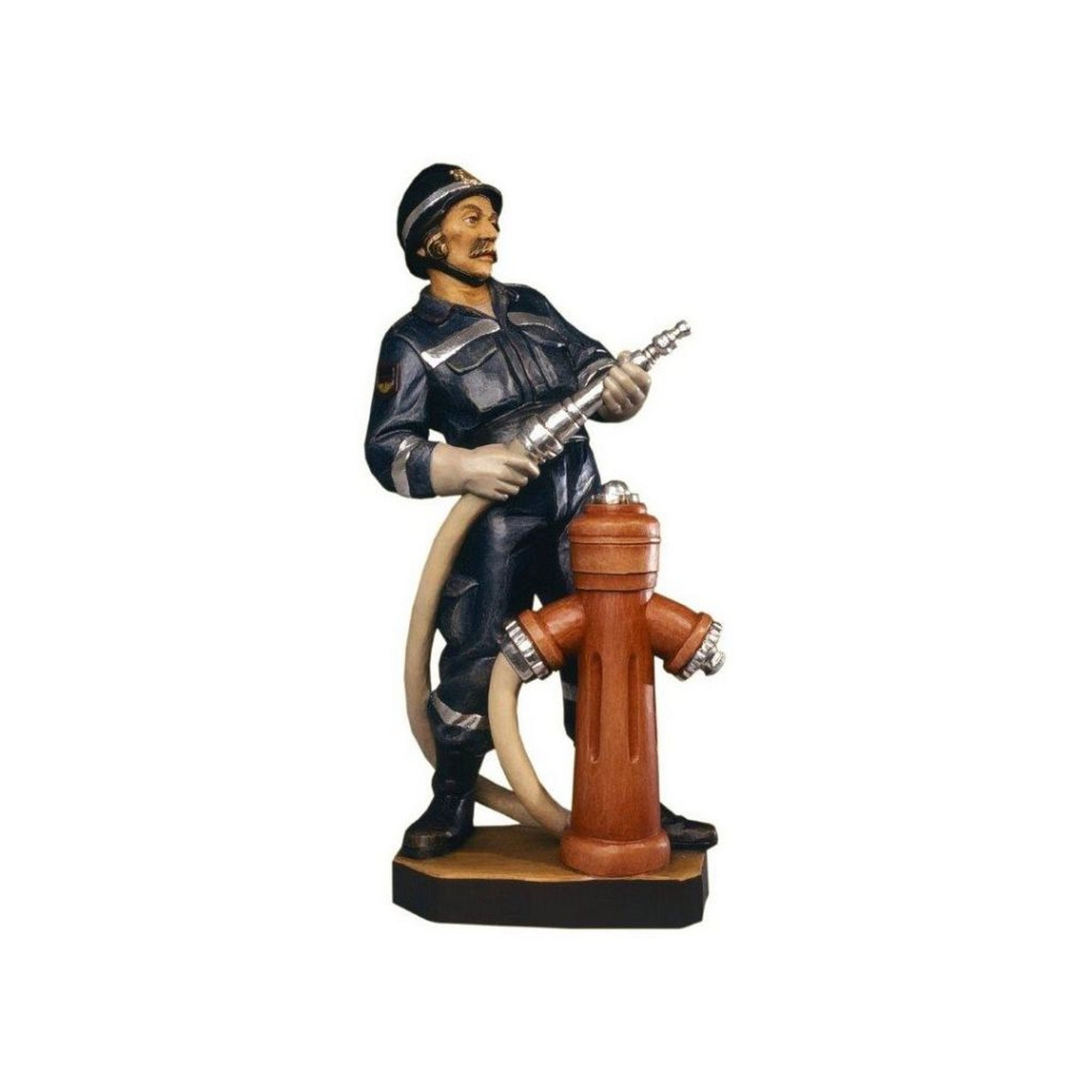 Fireman woodcarving - Wooden decoration, wooden gifts, original gifts, unique gifts, baker, wooden statue, home decoration, statue, figurine