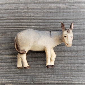 Donkey for Nativity - romanesque Nativity Animals – Donkey, Nativity Figurines, Nativity Set, Religious Catholic Christian Gifts, Church