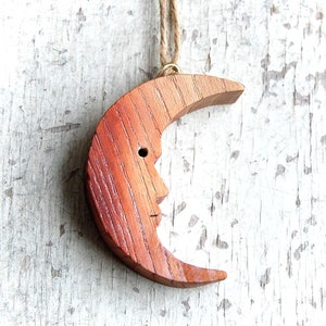 Kleiner Mond aus Holz Wand Fenster Dekoration Ornament