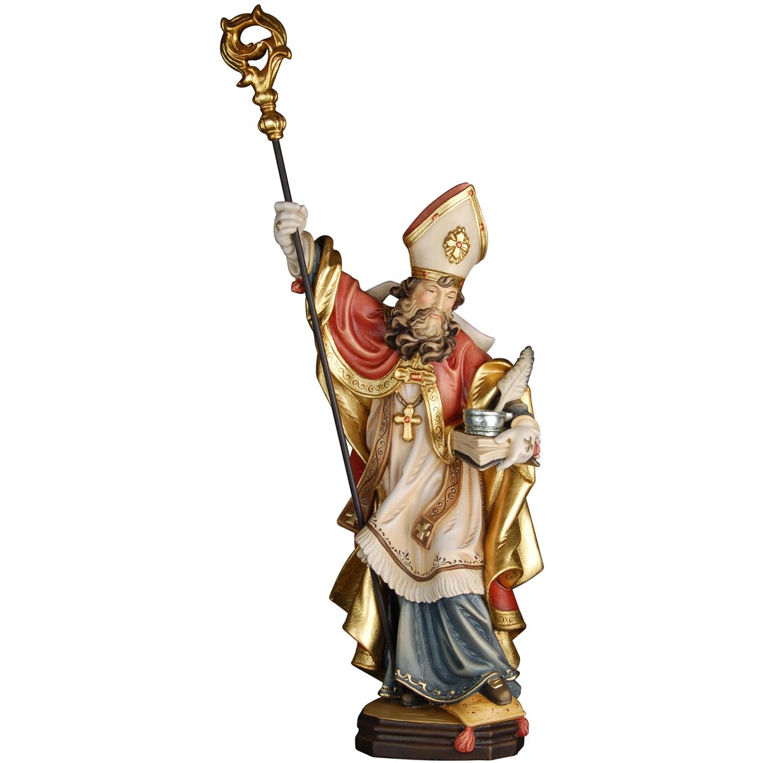 Saint Albert the Great Wood Statue, Hand-painted Religious Gift - Etsy