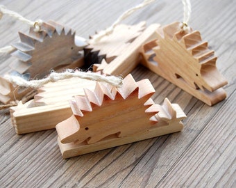 Igel aus Holz Dekoration