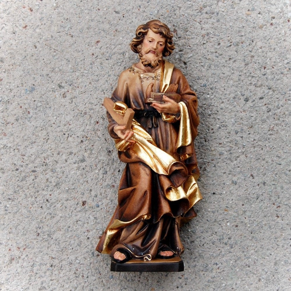 Saint Joseph the Worker Wooden Statue Life size Saint Etsy