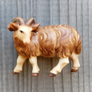 Nativity Animals - Ram - African Nativity Animals – Ram for wooden African Nativity Scene Set, Life size Nativity figurines animals,