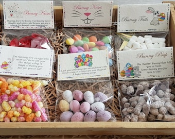 Novelty EASTER sweet Chocolate BAGS SWEETIES Gift Easter Egg bunny chick