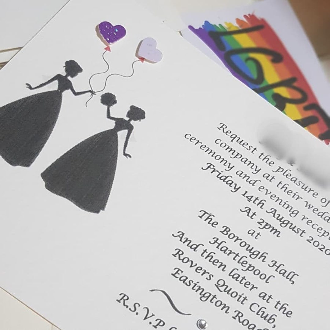 Gay Same Sex Couples Male Female Civil Ceremony LGBT Wedding - Etsy