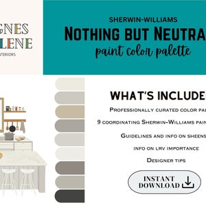 Nothing but Neutrals Paint Palette | Sherwin Williams | Professional Paint