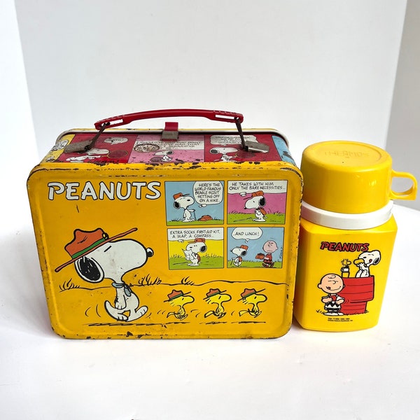 Peanuts Lunch Box Etsy