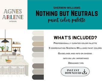 Nothing but Neutrals Paint Palette | Sherwin Williams | Professional Paint