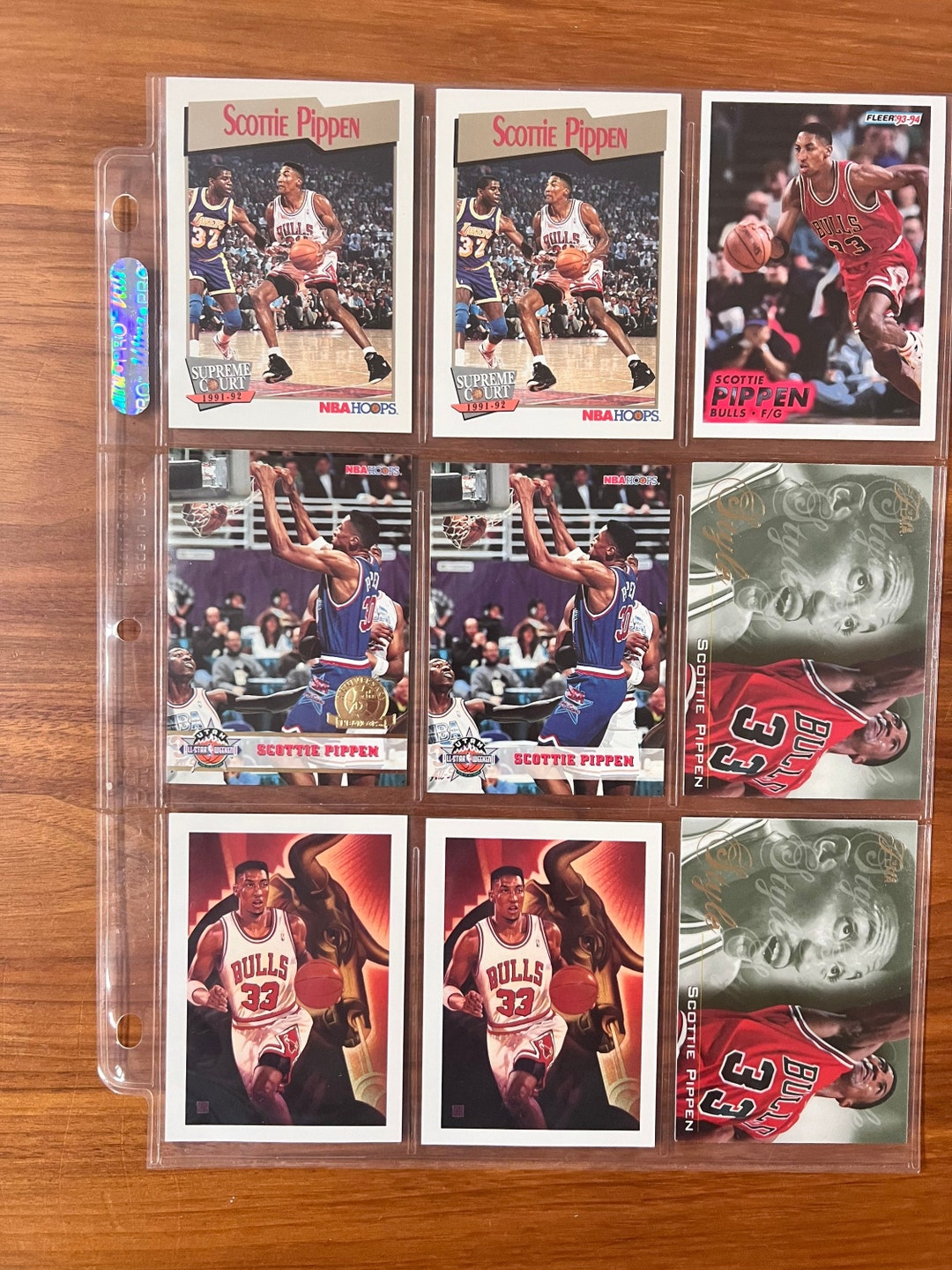 1990s Scottie Pippen NBA Basketball Cards Skybox Flair Topps