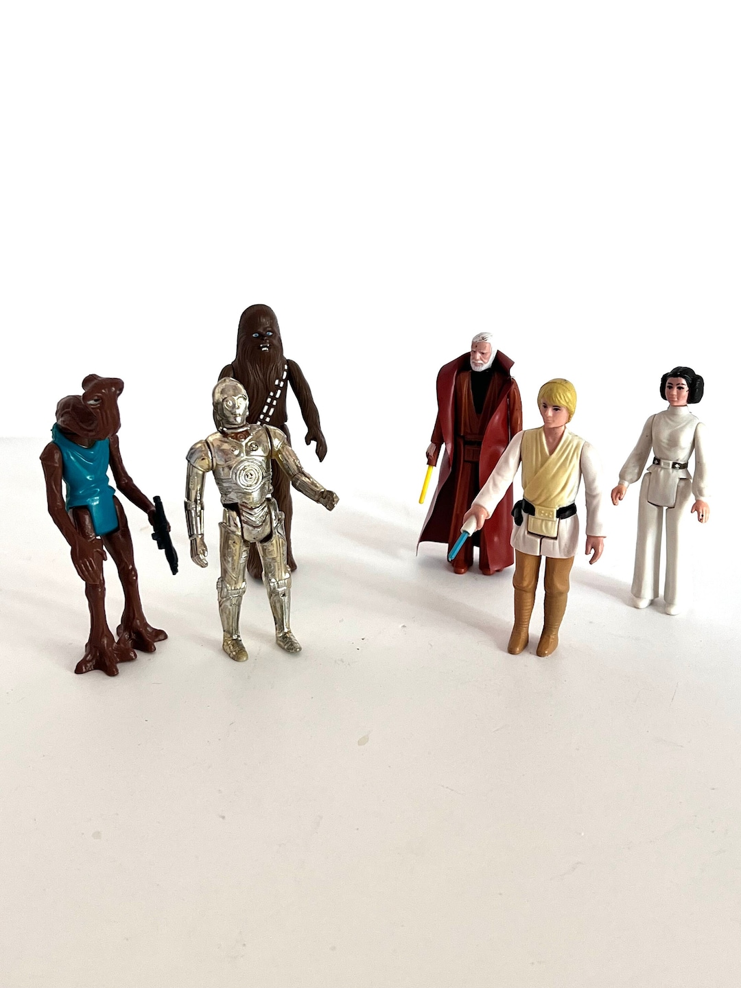 Vintage Star Wars Figures 1977 1978 Set of 6 Kenner Luke Etsy