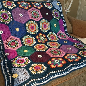 Alhambra Handmade Crochet Afghan