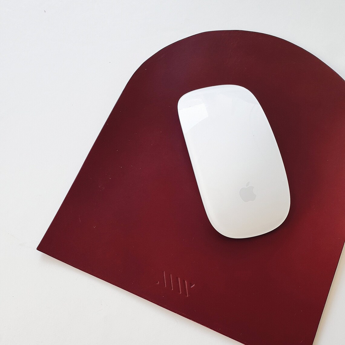 Leather Mouse Pad Mat Personalised Handmade Mousepad Minimal Etsy UK
