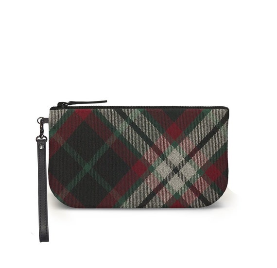 dove grey suede clutch bag