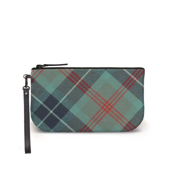 tartan clutch bag