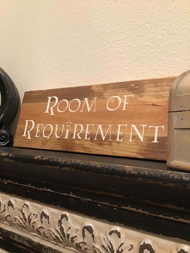 Room of Requirement Wood Sign 15 X 5.5 - Etsy