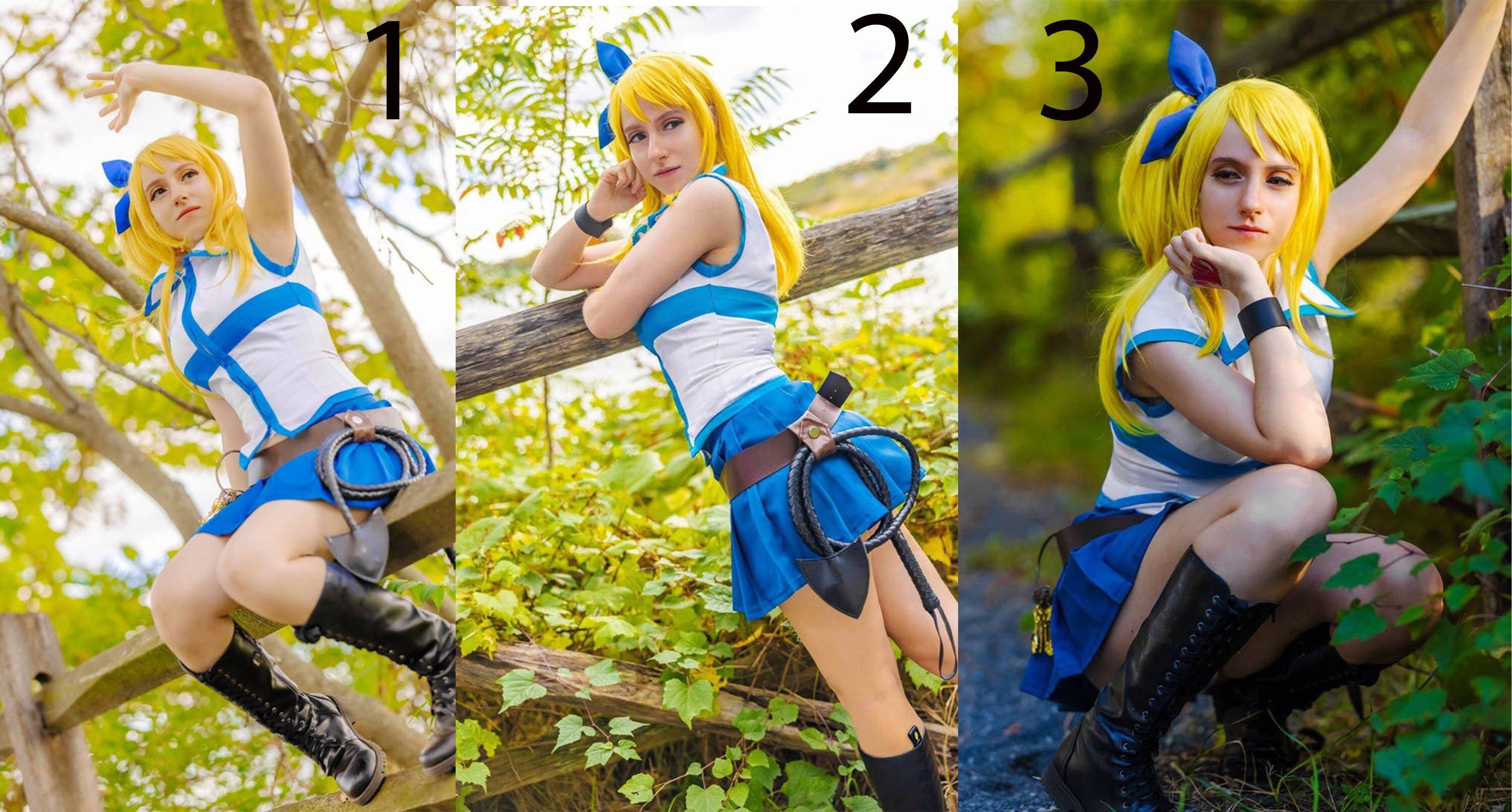 new! Fairy Tail Lucy Heartfilia Cosplay Costume