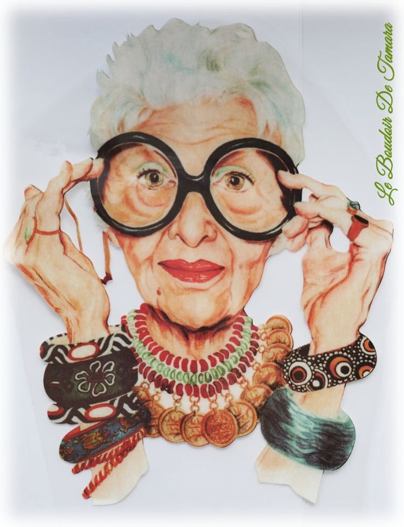 Image transfer Iris Apfel Iron 