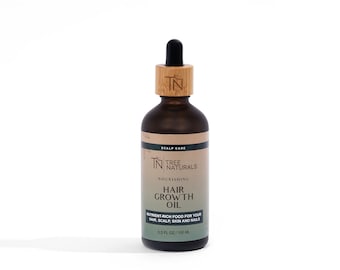 Hair Growth Oil - 4oz , handmade, rose and chamomile, essential oils