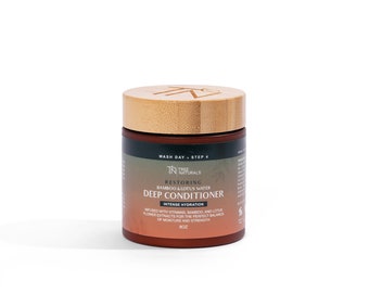 Bamboo & Lotus Water Deep Conditioner - 8oz, handmade, moisturizing and strengthening, slippery