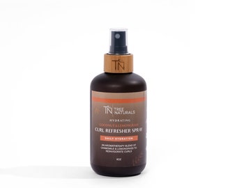 Coconut & Lemongrass Curl Refresher Spray - 8oz, daily use spray, handmade, perfect for all hair types