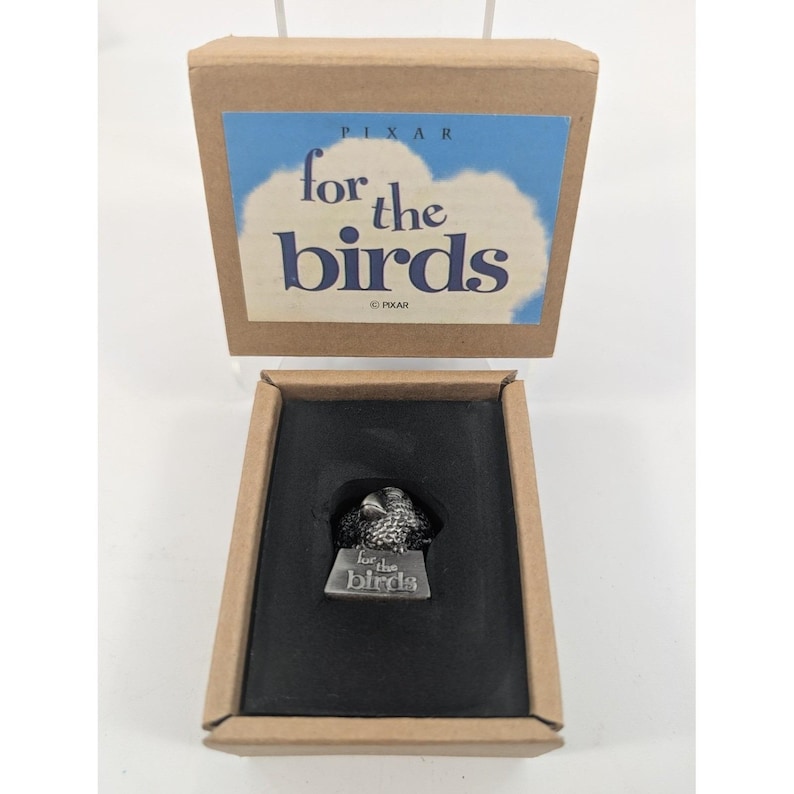 Disney Pixar For the Birds Ghibli Museum Mitaka Metal Figurine Statue - RARE image 1