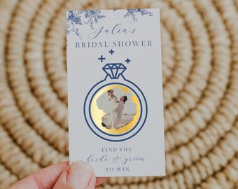 Navy Floral Bridal Shower Scratch Off Game (Printable Instant Download) 43