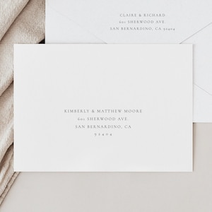 Hochzeitsumschlag Adressvorlage, Umschlag Adressierung, moderne minimalistische, druckbare Umschlag Vorlage, bearbeitbare Hochzeitsumschläge 49