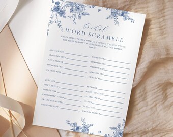 Braut Wort Buchstaben, Brautdusche Buchstaben, druckbares Spiel, druckbares Brautpuzzle, sofortiger Download, druckbares Wort Buchstaben 43